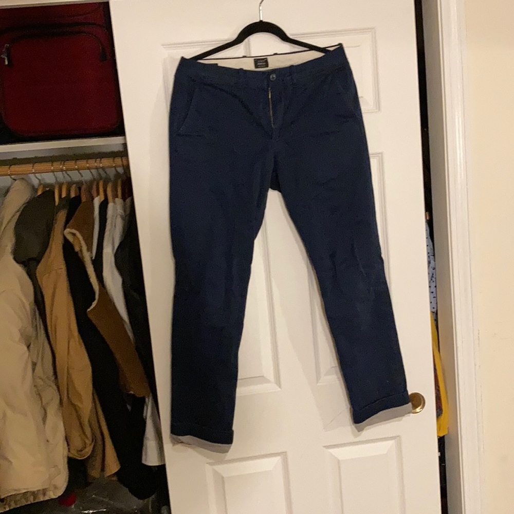 J crew flannel lined chinos
